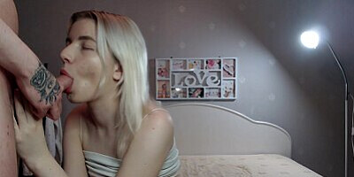 Stayed the night with my best friend, and she gave me a blowjob and I finished on her face