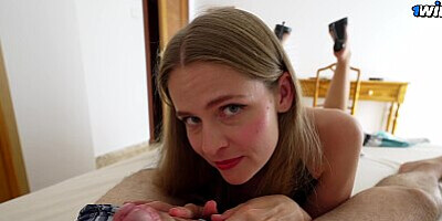 Hot step mom catches stepson jerking off to her photo - Kate Kravets