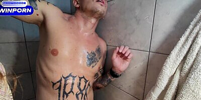 I saw him jerking off in the shower and couldn't resist