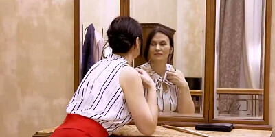 Lucky guy gets to bang stepmother's seductive friend in a hot way