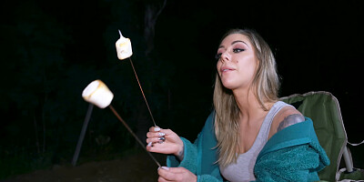 The camping trip leads to point of view blowjob action