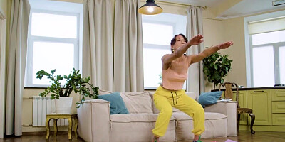 Horny redheaded MILF is getting athletic with a lad