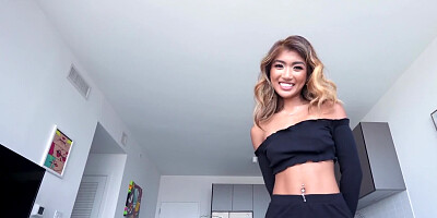 Clara Trinity's cunt is stretched with stepdad's massive hard cock