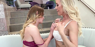 Legendary MILF Brandi Love gets licked by Natalie Knight