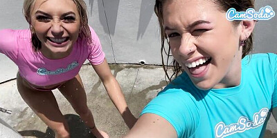 Cam Soda featuring Chloe Temple and Ashley Alexander's webcam dirt