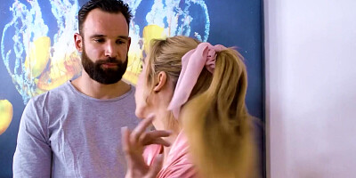 OUT OF THE FAMILY - Hot Masseuse Aiden Ashley Shows Her Stepbrother How To Do A NURU Massage