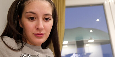 Day 4 Step Sister Walks In While I Masturbating on Her Picture - beautiful cum on face my stepsis