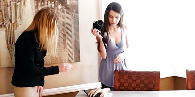 Bewitching Amber Michaels and Rilee Marks at hd dirt