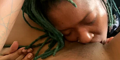 Black Amateur Lesbians Licking and Strap-on Fuck - Lustery