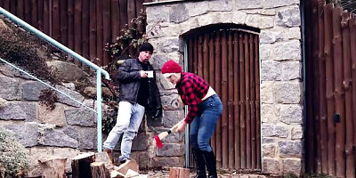 VLog XXX featuring Angel Wicky's blowjob dirt