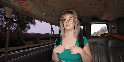 Brickzilla banging blonde PAWG Annie Archer in the van