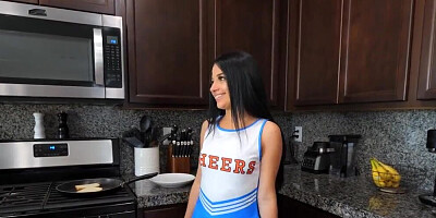 Stepmom and stepsister team up to give him the goods