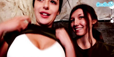 Provocative Maya Woulfe and Gal Ritchie at webcam xxx