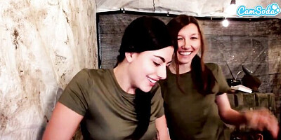 Provocative Maya Woulfe and Gal Ritchie at webcam xxx