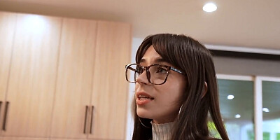 Ryan gets his office assistant Aria to join him in his bed