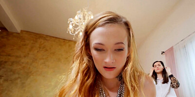 Gorgeous babe rides lucky lad's dick in a POV video