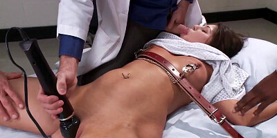 Four guys fucked Britney Stevens in hardcore way