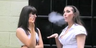 Smoking Lesbian Schoolgirl Princesses