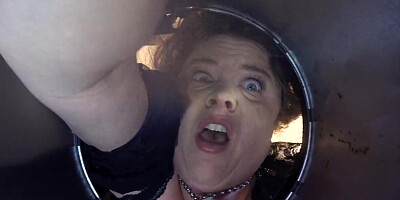 MILF is stuck and fucked by her own stepson