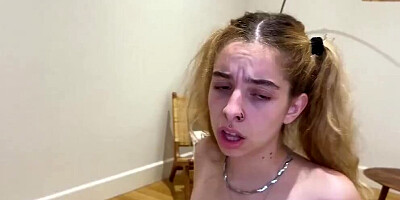 Shy petite babe Irina Love becomes a MONSTER when she's drilled by a big cock