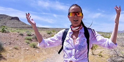 Pornstar gets naked and sucks off like concupiscent tigress