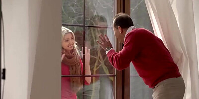 Teen doesn't have to talk but get fucked by old man