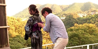 Onsen cheating session with a wet and horny housewife