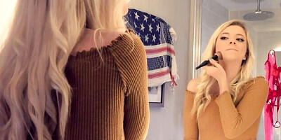 Amazing Riley Star's blonde xxx