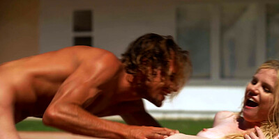 Gorgeous blonde babe is getting bonked by her lover