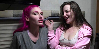 Aubree Valentine and other hot women in a BTS porn scene