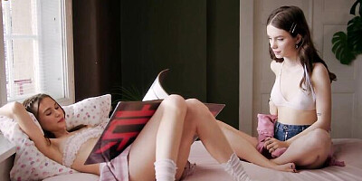 Leona Mia and Liz Ocean's lesbian trailer by WOW Girls