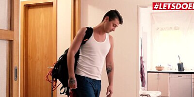 KinkyInlaws - Lola B Horny Czech MILF Gets Her Wet Pussy Fucked ByStepson - LETSDOEIT