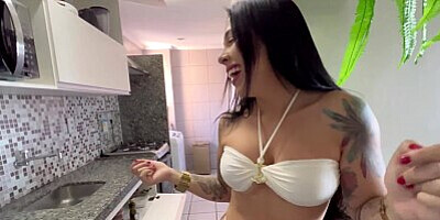 I had sex with a naughty neighbor who fixed my kitchen leak POV - DRII CORDEIRO
