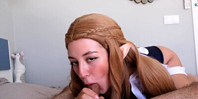 Hard Fuck Elf Babe with Big Ass from Fantasy in my Book and Cum on Ass!
