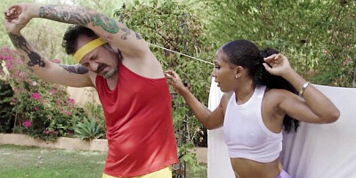 Brilliant Ricky Spanish at small tits trailer