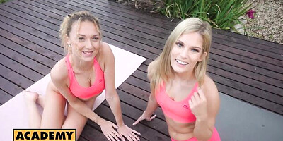 Candee and Isabella's threesome clip