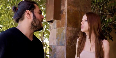 Girl sneaks away to fuck big dick daddy and it is hot