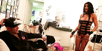 Old smut with smiling Derrick Pierce and Romi Rain from Banging Pornstars