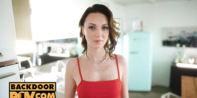 Backdoor POV featuring Isabella De Laa's anal action