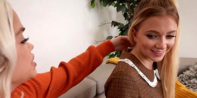 Stepdaughter sneakily fucks daddy to keep him satisfied