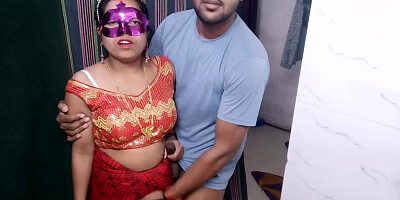 Sensual couple with fetish for showing off making a video