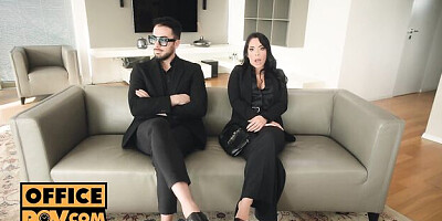 Couple dirt with sexual Megan Fiore from Office POV