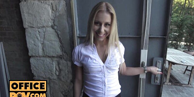 Office POV featuring Nikky Thorne's hd dirt
