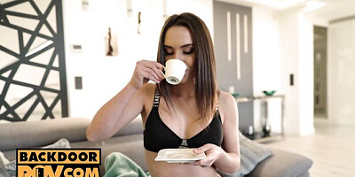 Backdoor POV featuring Lana Roy's booty dirt