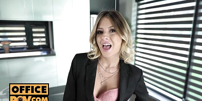 Rebecca Volpetti's big cock xxx by Office POV