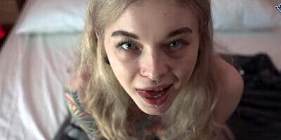 Deepthroat and footjob with balls. Fucked dirty bitch and cum right on ass. Karneli Bandi.