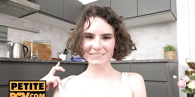 Blowjob smut with engaging Darcy Dark from Petite POV