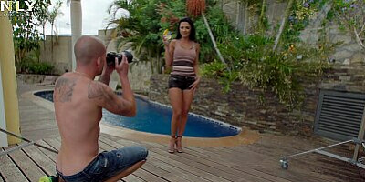 Slapping cock into gold digger Shalina Devine`s shaved snatch - scene by Only3x GoldDigger