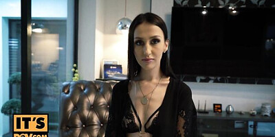 Backdoor POV featuring Jessica Night's blowjob porn
