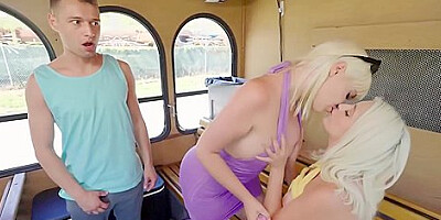 Gia Oh My, Kate Dee And Johnny Love In Busty Blonde Milf Flirts With Soon After They Get Fu
